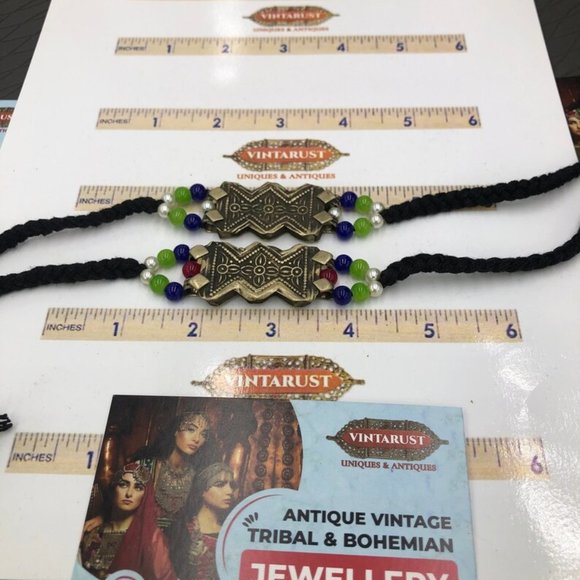 Afghan Motif Choker With Pearls, Tribal Choker Necklace, Pearls Necklace, - Picture 5 of 8